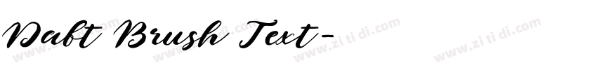 Daft Brush Text字体转换
